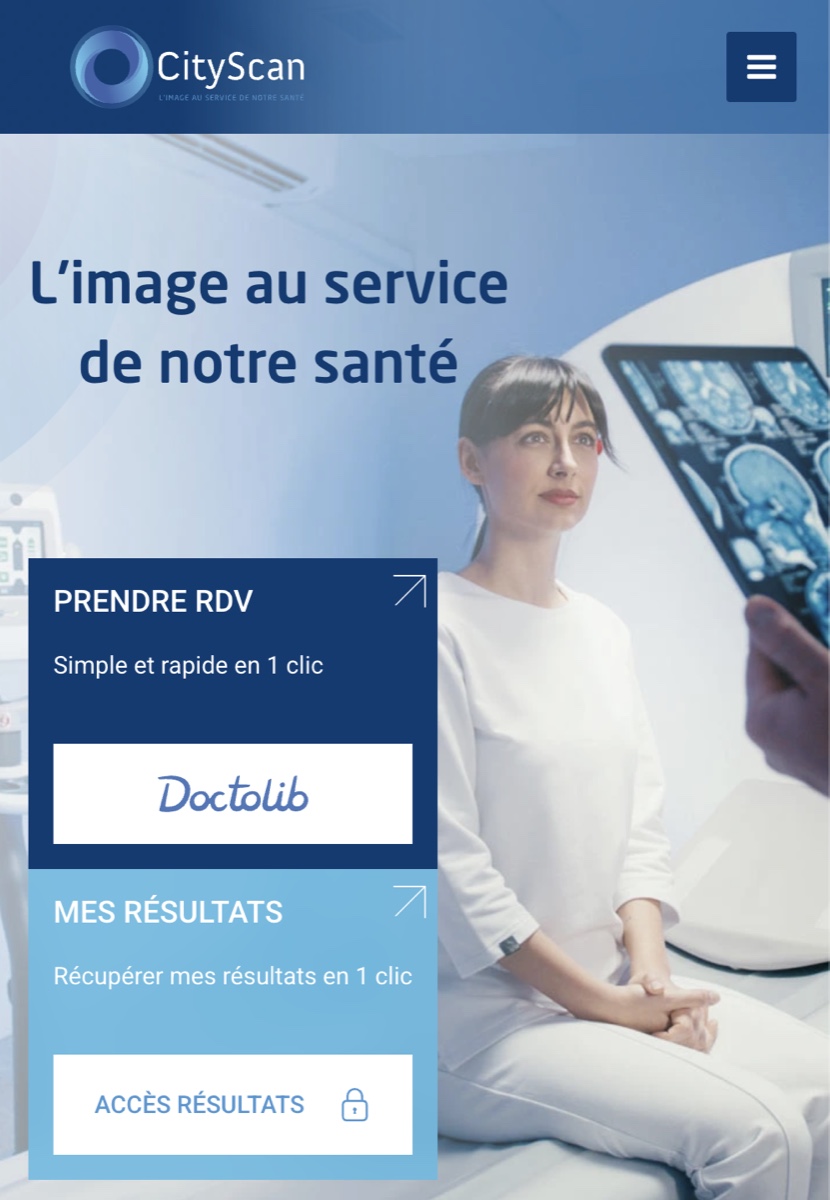 Aperçu du site City-Scan réalisé par lmscom