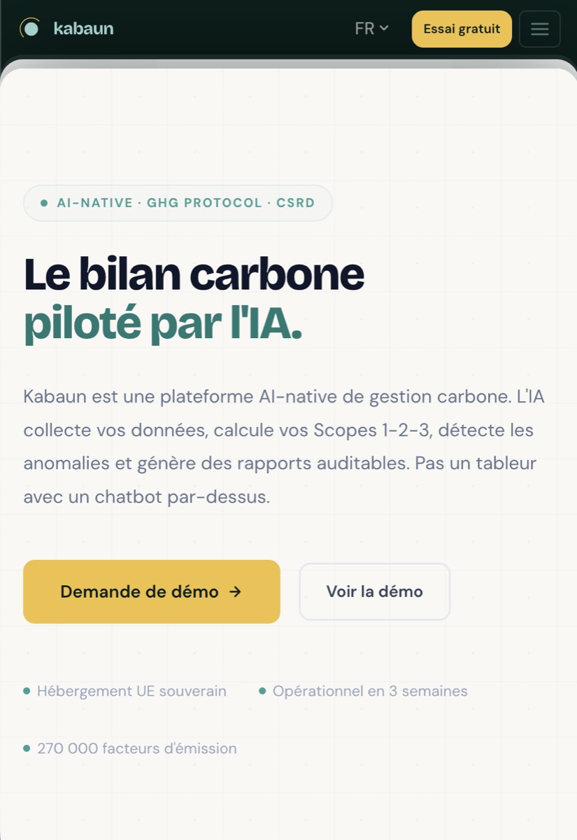 Aperçu du site Kabaun réalisé par lmscom