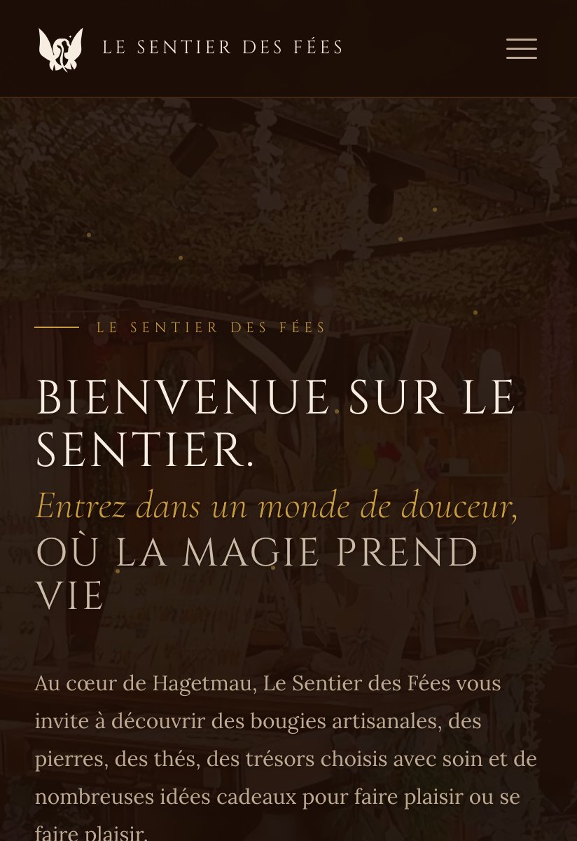 Aperçu du site Le Sentier des Fées réalisé par lmscom