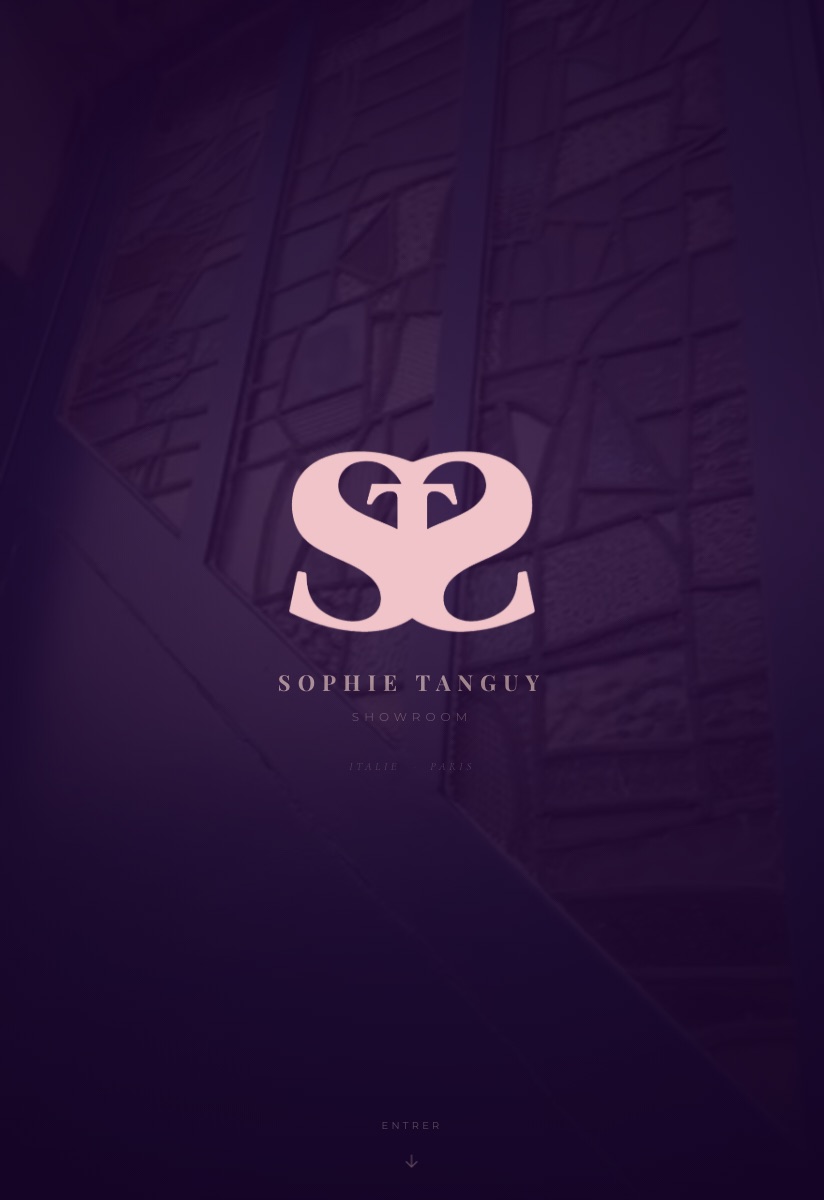 Aperçu du site Sophie Tanguy Showroom réalisé par lmscom